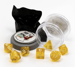 Reaper Dice: Pizza Dungeon Dice Lucky Clear Yellow 19017